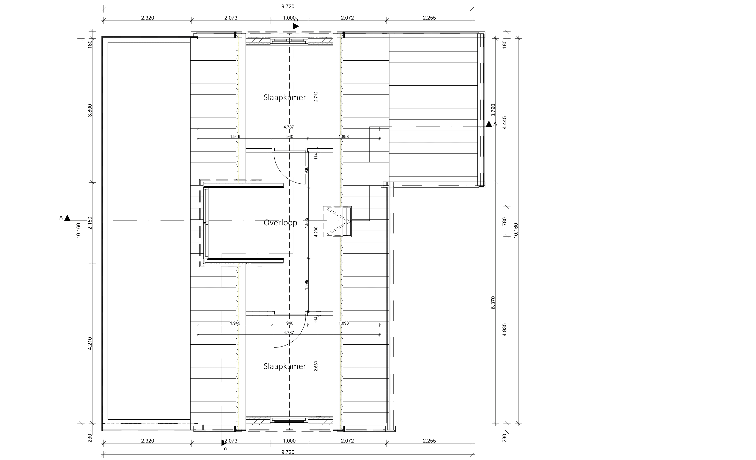 Bestaande plattegrond boven