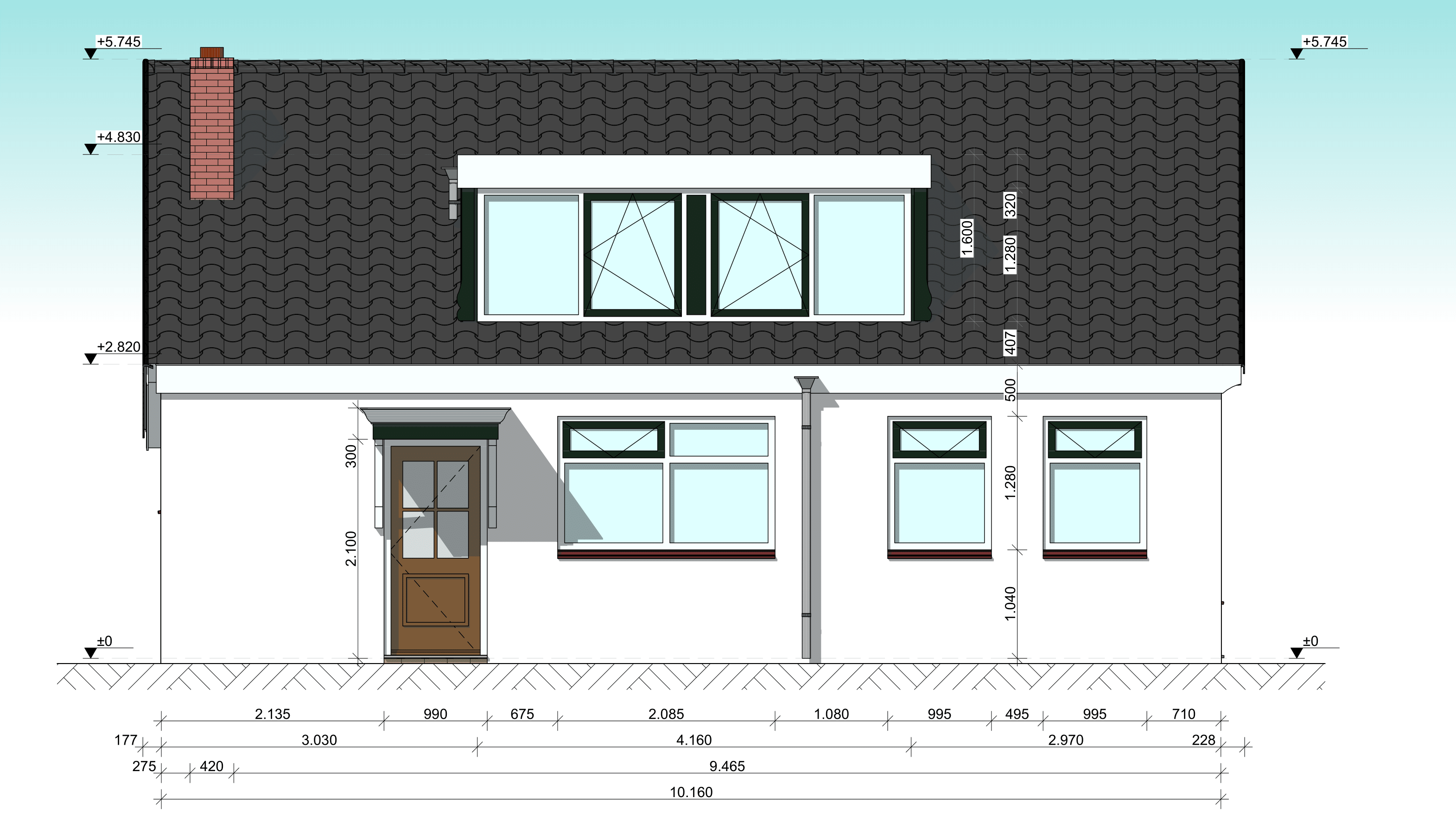 Nieuwe linker zijgevel