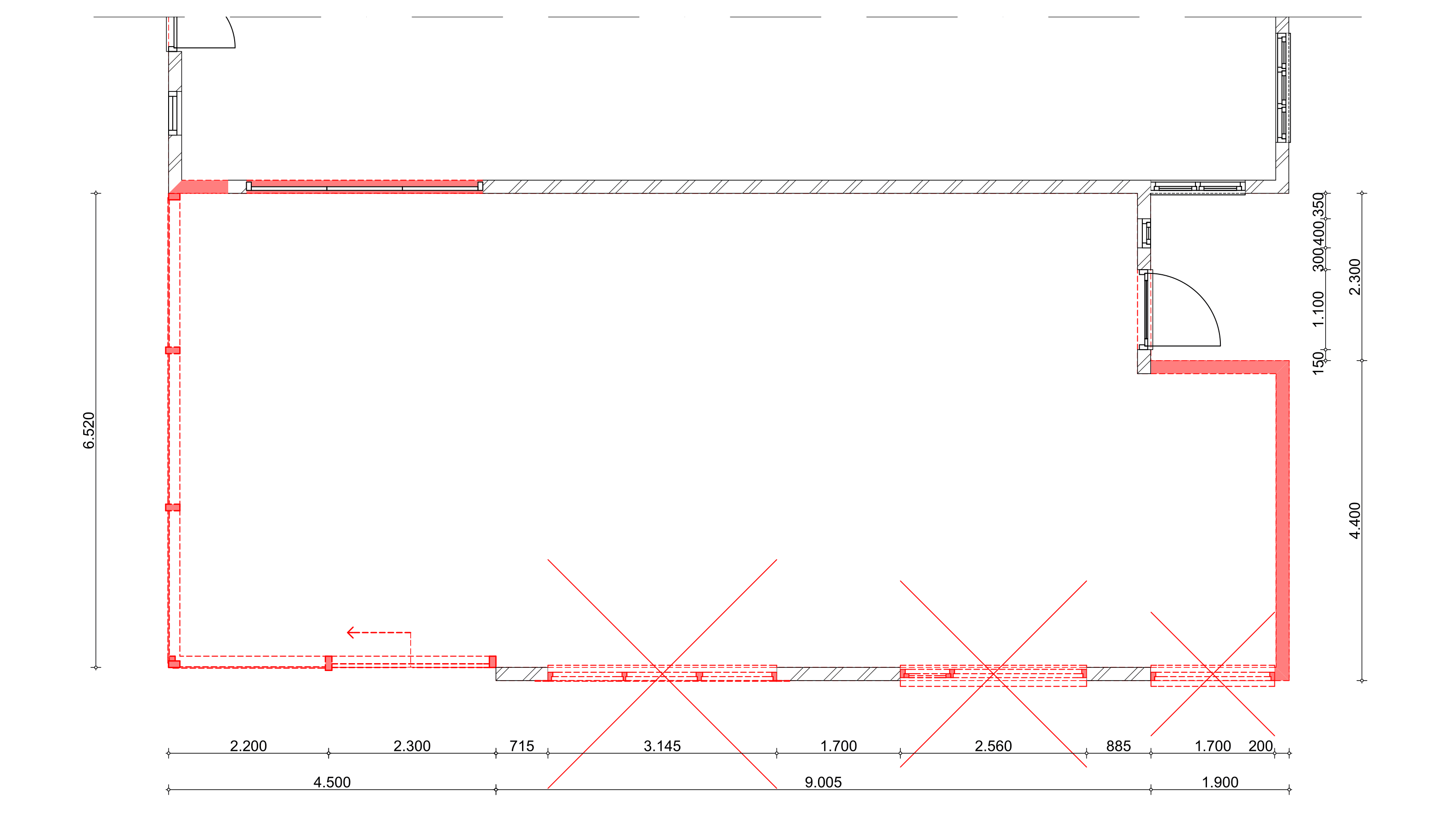 Te slopen plattegrond