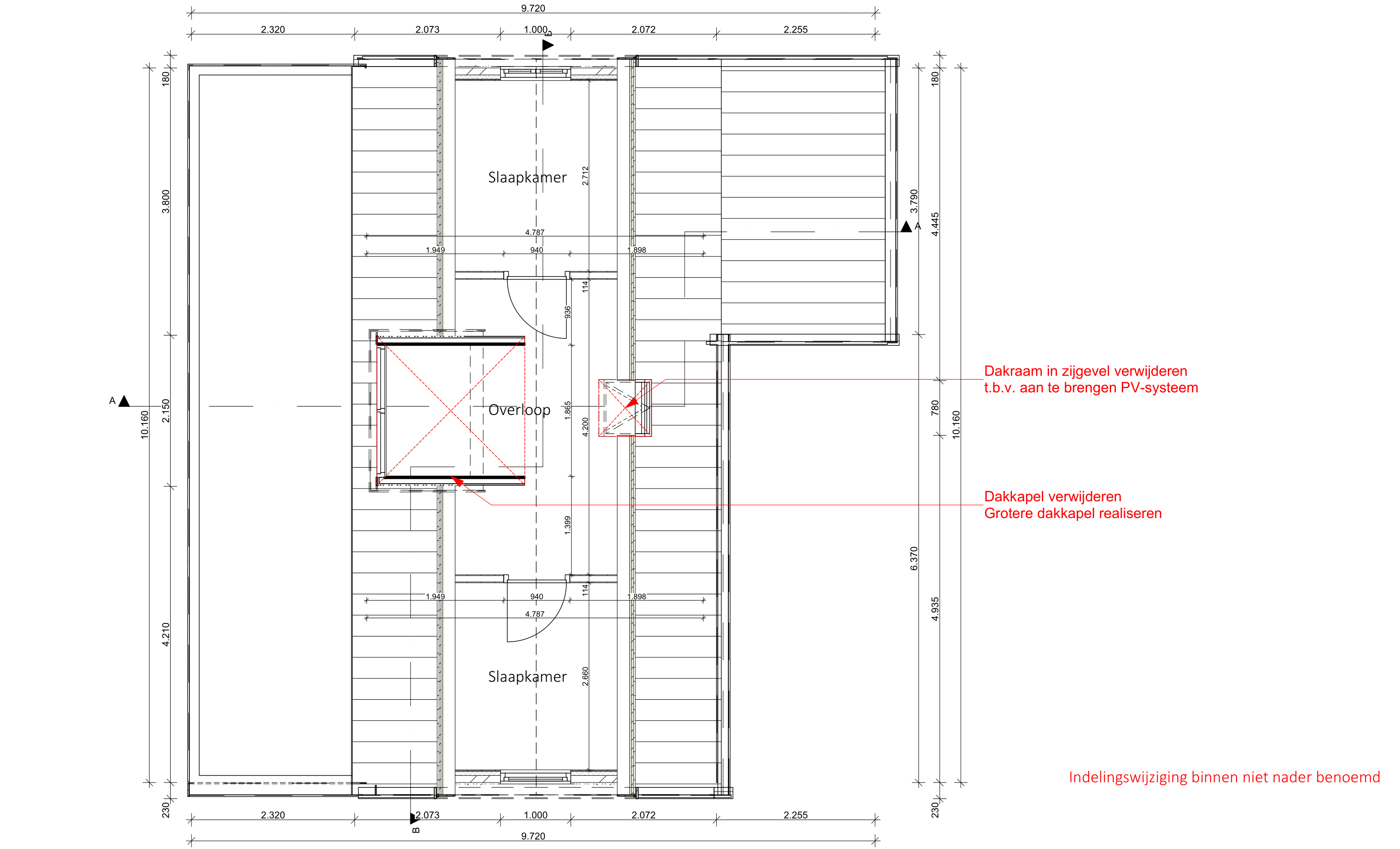 Te slopen plattegrond boven