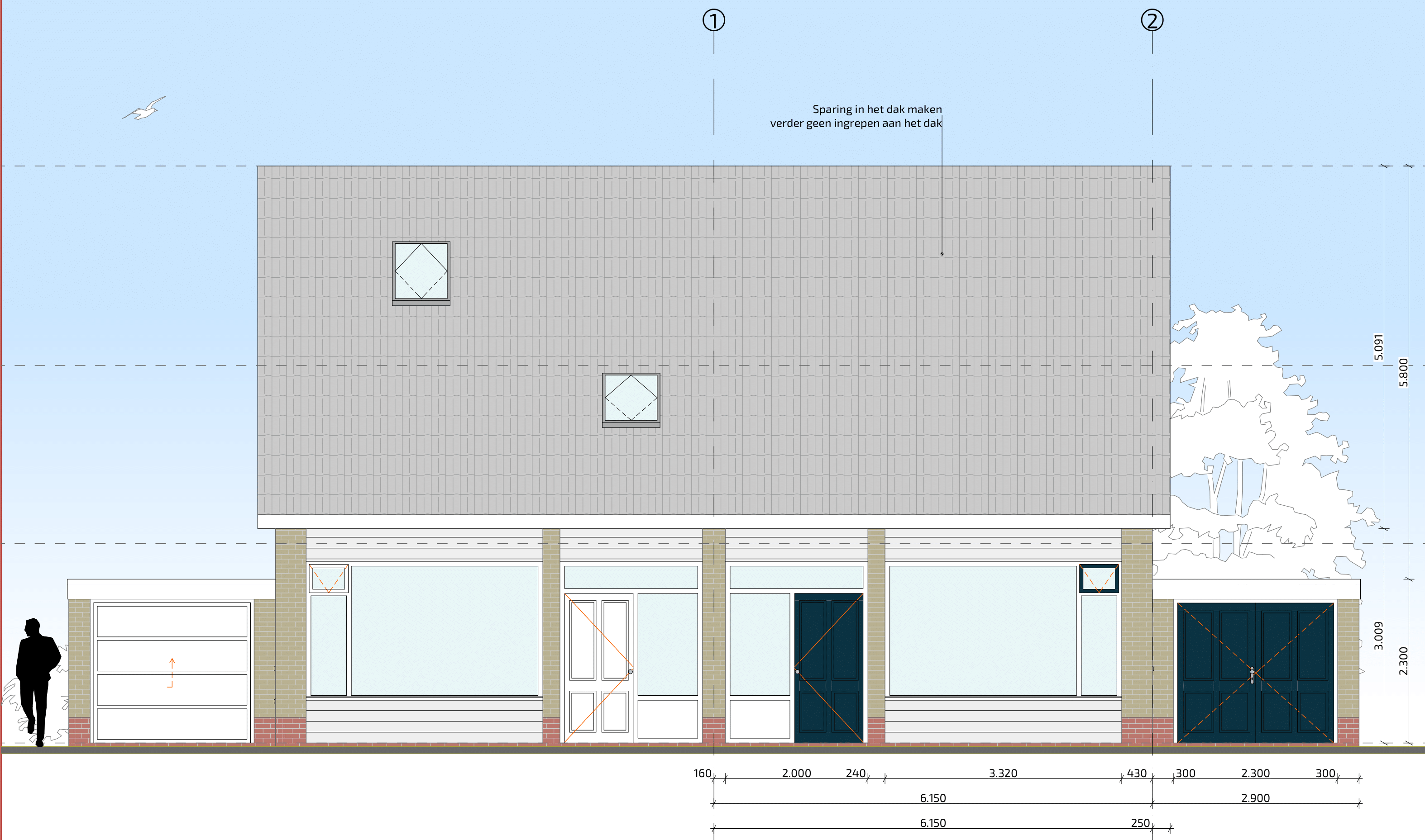 Bestaande vooraanzicht